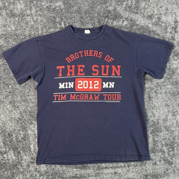 Tim McGraw Brothers Of The Sun Tour 2012 Graphic Shirt Country Music Large - Picture 1 of 9